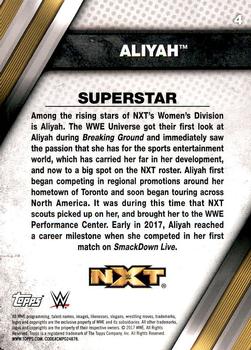 2017 Topps WWE NXT #4 Aliyah Back