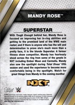 2017 Topps WWE NXT #17 Mandy Rose Back