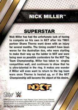 2017 Topps WWE NXT #18 Nick Miller Back