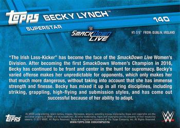 2017 Topps WWE Then Now Forever  #140 Becky Lynch Back