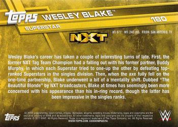2017 Topps WWE Then Now Forever  #180 Wesley Blake Back