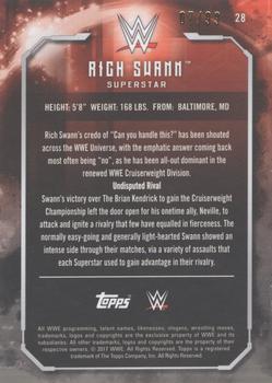 2017 Topps WWE Undisputed - Bronze #28 Rich Swann Back