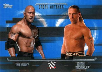 2017 Topps WWE Undisputed - Dream Matches #D-4 Shawn Michaels / The Rock Front