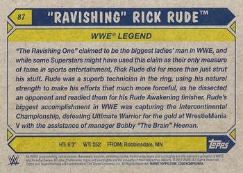 2017 Topps WWE Heritage - Bronze #87 Rick Rude Back