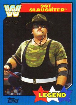 2017 Topps WWE Heritage - Blue #93 Sgt. Slaughter Front