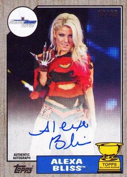 2017 Topps WWE Heritage - Autographs Silver #NNO Alexa Bliss Front