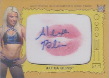 2017 Topps WWE Heritage - Kiss Cards Autographs Gold #NNO Alexa Bliss Front