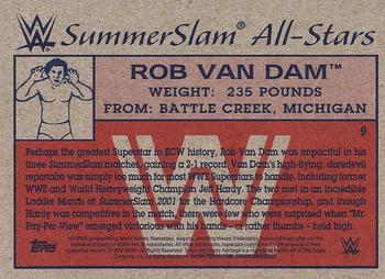 2017 Topps WWE Heritage - SummerSlam All-Stars #9 Rob Van Dam Back