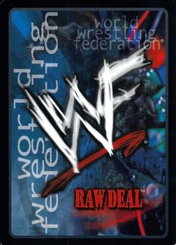 2001 Comic Images WWF Raw Deal Backlash #17 Leg Drag Back