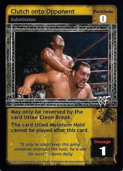 2001 Comic Images WWF Raw Deal Backlash #27 Clutch onto Opponent Front