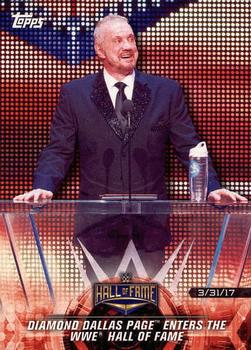 2018 Topps WWE Road To Wrestlemania #22 Diamond Dallas Page Enters the WWE Hall of Fame - WWE Hall of Fame 2017 Front