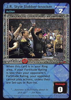 2003 Comic Images WWE Raw Deal Survivor Series 2 #74/383 J.R. Style Slobber-knocker Front
