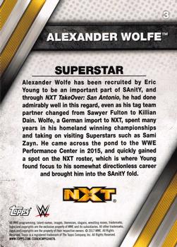 2017 Topps WWE NXT - Bronze #3 Alexander Wolfe Back