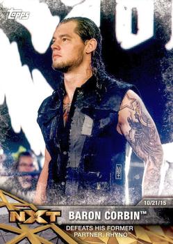 2017 Topps WWE NXT - Matches and Moments #8 Baron Corbin Defeats His Former Partner, Rhyno Front
