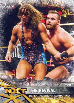 2017 Topps WWE NXT - Matches and Moments #47 The Revival Defeat American Alpha in a 2-out-of-3 Falls Match Front