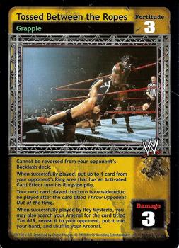2003 Comic Images WWE Raw Deal Insurrextion #9 Tossed Between the Ropes Front