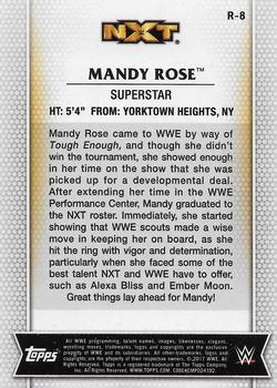 2017 Topps WWE Women's Division #R-8 Mandy Rose Back