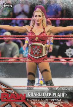 2017 Topps WWE Women's Division - WWE Matches and Moments #WWE-7 Charlotte / Dana Brooke Front