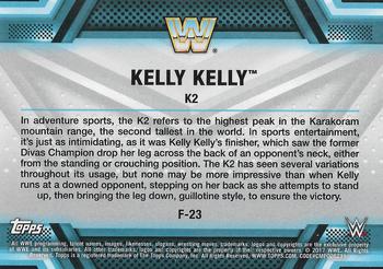 2017 Topps WWE Women's Division - Finishers and Signature Moves #F-23 Kelly Kelly Back