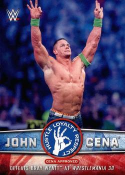 2017 Topps WWE Then Now Forever  - John Cena Tribute (Part 4) #34 John Cena - Defeats Bray Wyatt at WrestleMania 30 Front