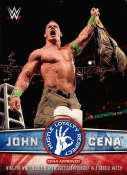 2017 Topps WWE Then Now Forever  - John Cena Tribute (Part 4) #36 John Cena - Wins the WWE World Heavyweight Championship in a Ladder Match Front