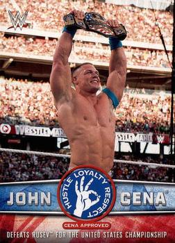 2017 Topps WWE Then Now Forever  - John Cena Tribute (Part 4) #37 John Cena - Defeats Rusev for the United States Championship Front