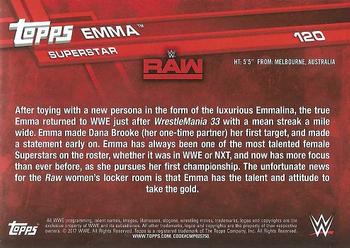 2017 Topps WWE Then Now Forever  - Bronze #120 Emma Back