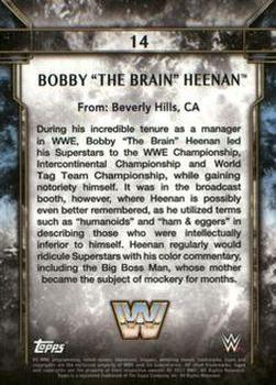 2017 Topps Legends of WWE - Bronze #14 Bobby The Brain Heenan Back