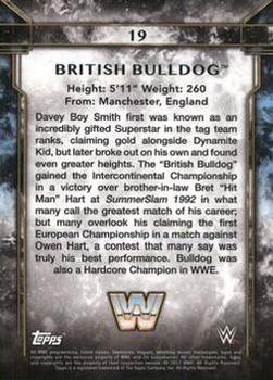 2017 Topps Legends of WWE - Bronze #19 British Bulldog Back