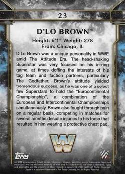 2017 Topps Legends of WWE - Bronze #23 D'Lo Brown Back