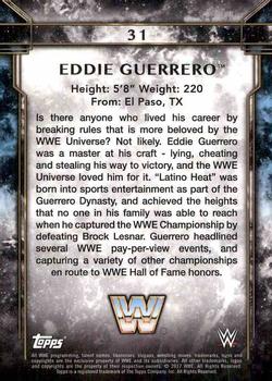2017 Topps Legends of WWE - Bronze #31 Eddie Guerrero Back