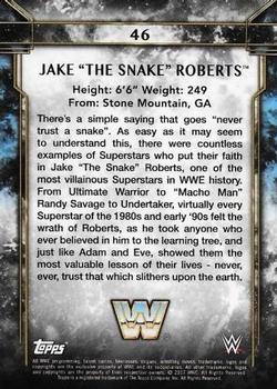 2017 Topps Legends of WWE - Bronze #46 Jake The Snake Roberts Back