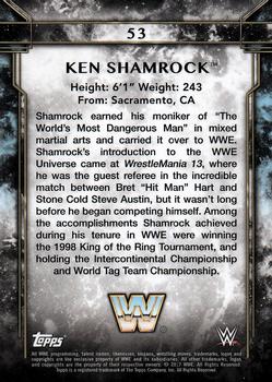 2017 Topps Legends of WWE - Bronze #53 Ken Shamrock Back