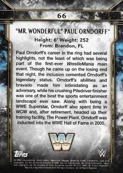 2017 Topps Legends of WWE - Bronze #66 Mr. Wonderful Paul Orndorff Back
