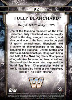 2017 Topps Legends of WWE - Bronze #92 Tully Blanchard Back