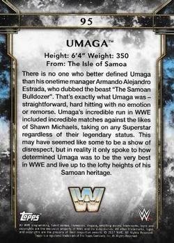 2017 Topps Legends of WWE - Bronze #95 Umaga Back