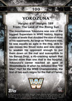 2017 Topps Legends of WWE - Bronze #100 Yokozuna Back