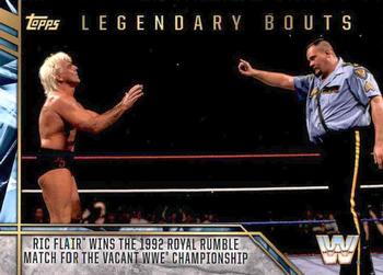 2017 Topps Legends of WWE - Legendary Bouts #14 Ric Flair Wins the 1992 Royal Rumble Match for the Vacant WWE Championship - Royal Rumble 1992 Front
