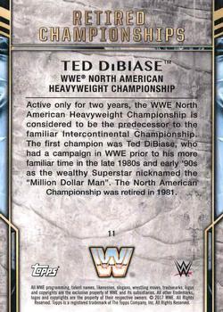 2017 Topps Legends of WWE - Retired Titles #11 Ted DiBiase Back