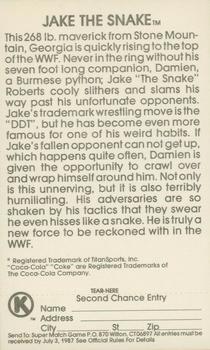 1987 Circle K WWF Supermatch #13 Jake 