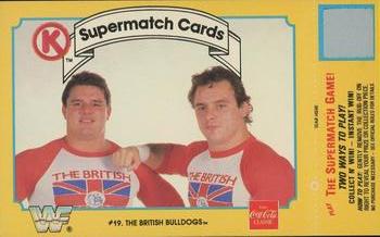 1987 Circle K WWF Supermatch #19 The British Bulldogs Front