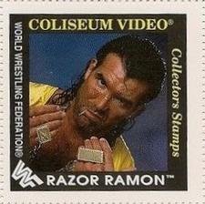 1993 Coliseum Video WWF Superstar Collectors Stamps #NNO Razor Ramon Front