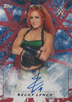 2018 Topps WWE Road To Wrestlemania - Autographs Red #A-BL Becky Lynch Front