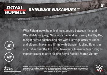 2018 Topps Now WWE #2 Shinsuke Nakamura Back