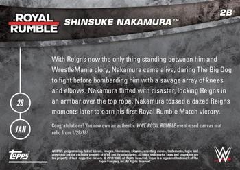 2018 Topps Now WWE #2B Shinsuke Nakamura Back