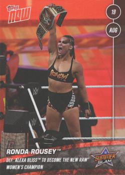 2018 Topps Now WWE #49 Ronda Rousey Front