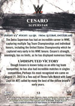 2018 Topps WWE Undisputed #13 Cesaro Back
