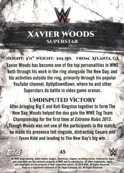 2018 Topps WWE Undisputed #45 Xavier Woods Back