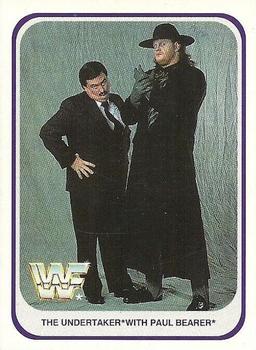 1991 Merlin WWF (German) #136 The Undertaker with Paul Bearer Front