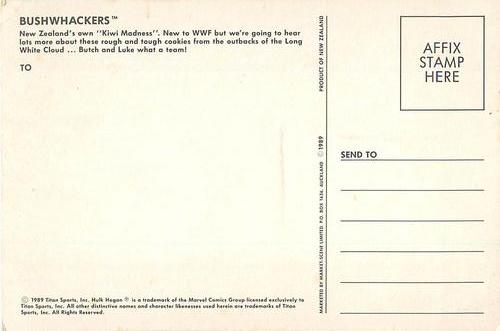 1989 Market Scene Postcards WWF #NNO Bushwhackers Back
